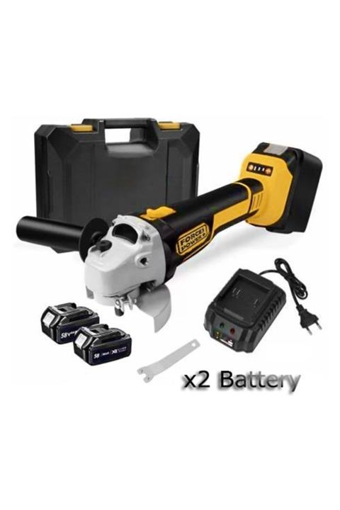 forces power Forces&power Germany X-line Metal Şanzıman 58 V 6 Ah Çift Akülü Taşlama Ve Kesme Makinesi