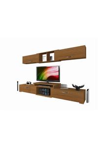 Decoraktiv Naturel Ceviz Flex 5 Mdf Tv Ünitesi Tv Sehpası