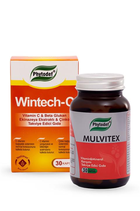 Phytodef Wintech C Beta Glukan 30 Kapsül - Mulvitex Multivitamin 30 Kapsül