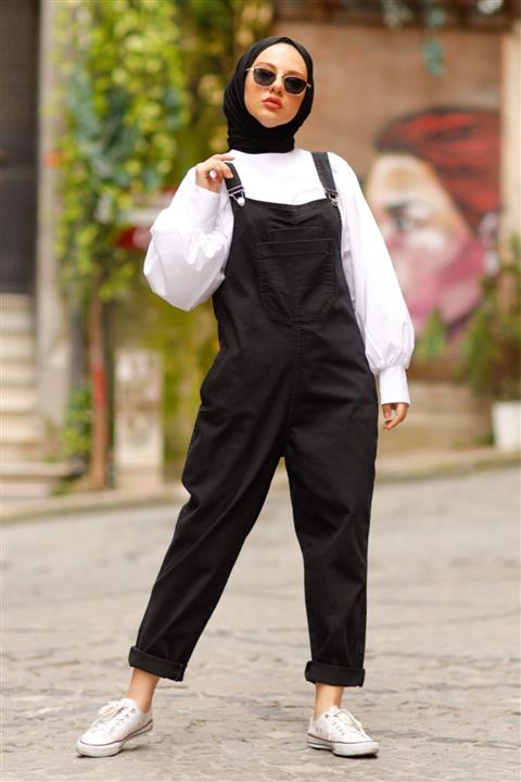 benguen Kadın Siyah Jean Kot Tulum 2041