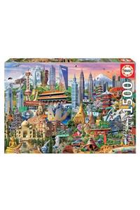 EDUCA Asia Landmarks 1500 Parça Puzzle No.17979