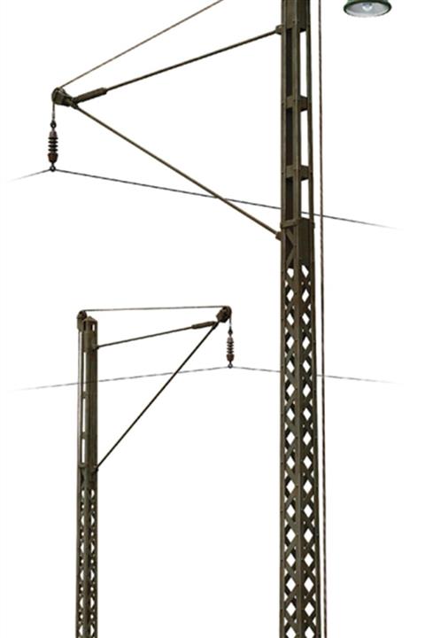 MiniArt Demiryolu Elektrik Direkleri Ve Lambalar Maketi