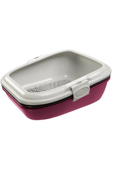 Ferplast Litter Tray Birba Açık Kedi Tuvaleti Siyah 56 X 43 X 21 Cm