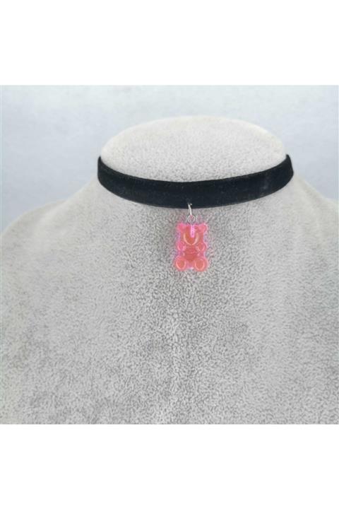 Fugusugu Pembe Ayıcık Jelibon Choker