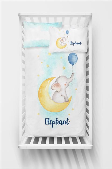 Homamia Bebek Nevresim Seti Aydaki Fil