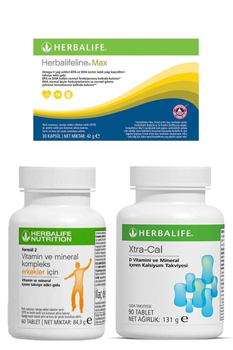 Herbalife Xtra-cal Kalsiyum, Omega, Erkek Vitamini