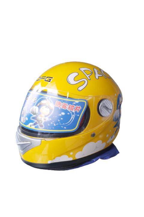 Armodi Çocuk Kaskı Sarı Boyunluklu