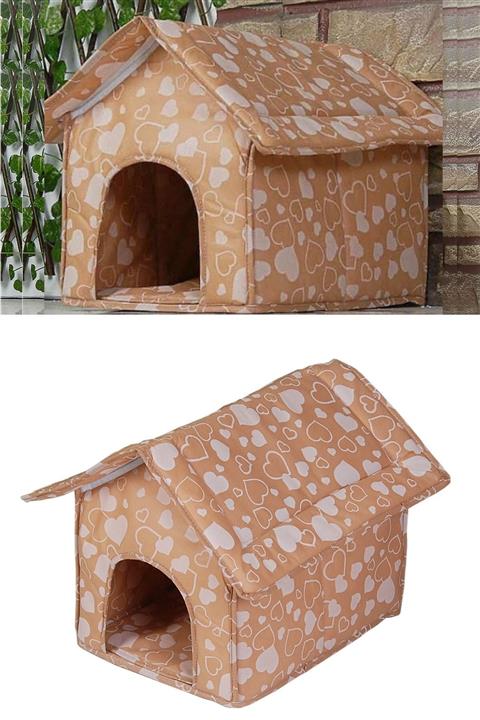 Egk Çarşı Su Geçirmez Kahverengi Kedi Evi