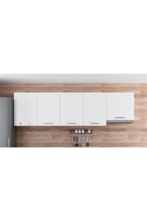 Minar 260 cm Mutfak Dolabı Beyaz 260 b8 Üst Modül