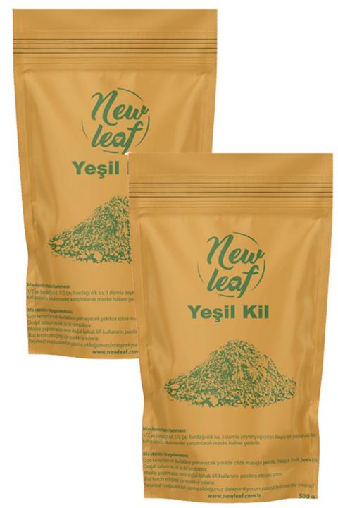 Newleaf Yeşil Kil Doğal Yüz Maskesi 500 G X2 Adet