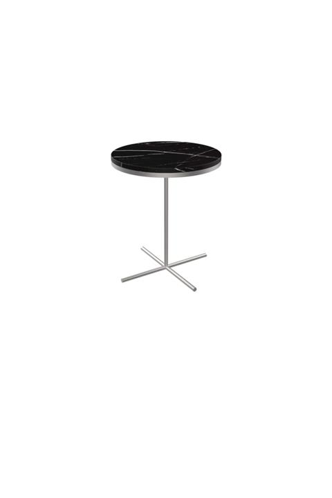 MAKSA Elia Alexandrette Black Satine Paslanmaz Yan Sehpa