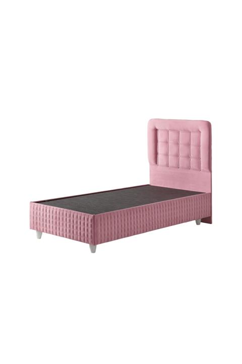Belletto Renk Seçenekleriyle Tek Kişilik Krem Valencia kumaş Baza ve Star Kumaş Başlık 90 X 190