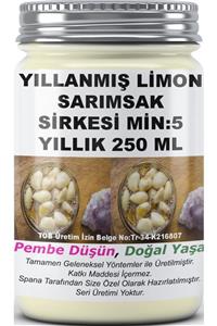 SPANA Ev Yapımı Katkısız Yıllanmış Limon Sarımsak Sirkesi Min:5 Yıllık 250 ml500ml