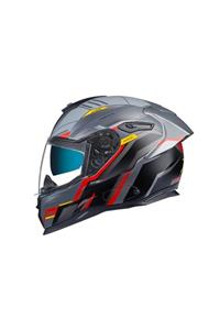 Nexx Sx.100r Grıdlıne Mat Gri-kırmızı Kask