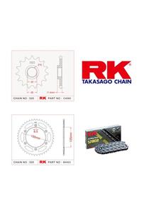 RK Ktm Lc4 Supermoto 640 X-ring Zincir Dişli Set 520 Xso 17/42t(2003-2006)