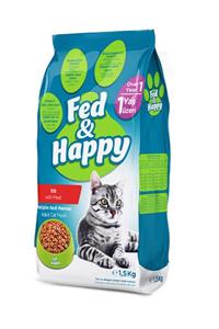 Fed&Happy Kuzu Etli Yetişkin Kedi Maması 1,5 kg