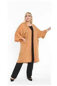 MODASTRO Tarçın Rengi Cepli Kimono