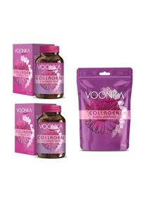 Voonka Beauty Collagen Hyaluronic Acid 32 Tablet X 2 Adet Collagen Beauty Gummies 30 Çiğnenebilir Tablet