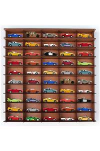 Woodbu 1/64 Hobi Araba Rafı Ceviz Ahşap (mdf)