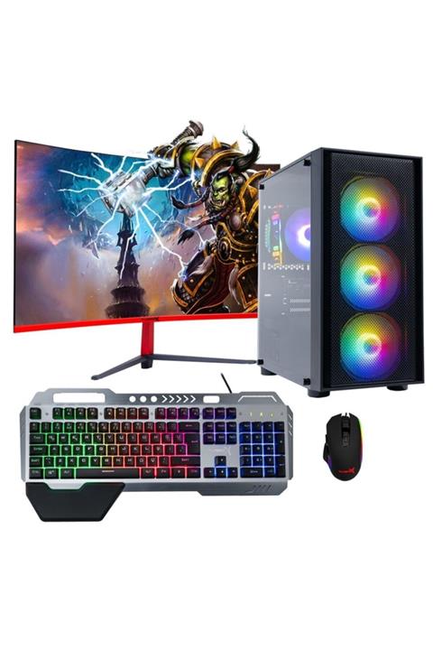 TURBOX Tx837 i5 3470 8GB Ram 256GB SSD 500GB HDD 4GB RX550 27\