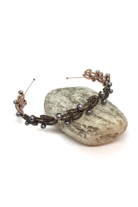 unique design studio Kadın Antik Yeşil Swarovski Saç Aksesuarı