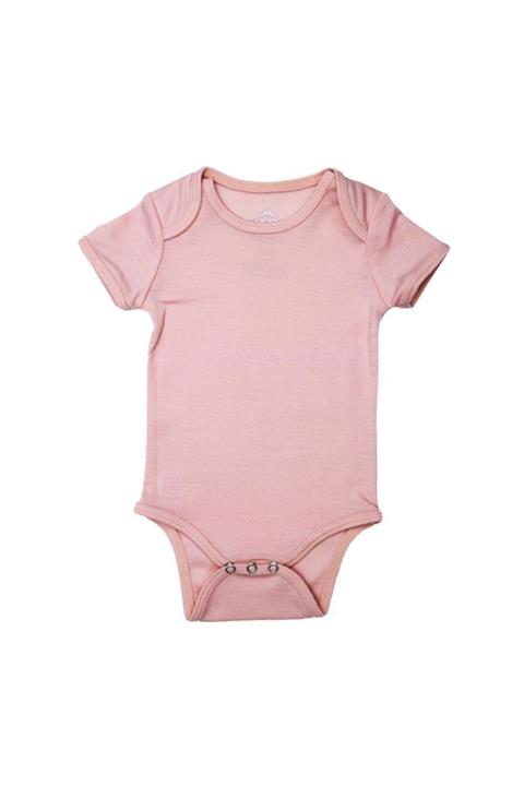 Woolnat Merino Yün Kısa Kollu Bebek Body