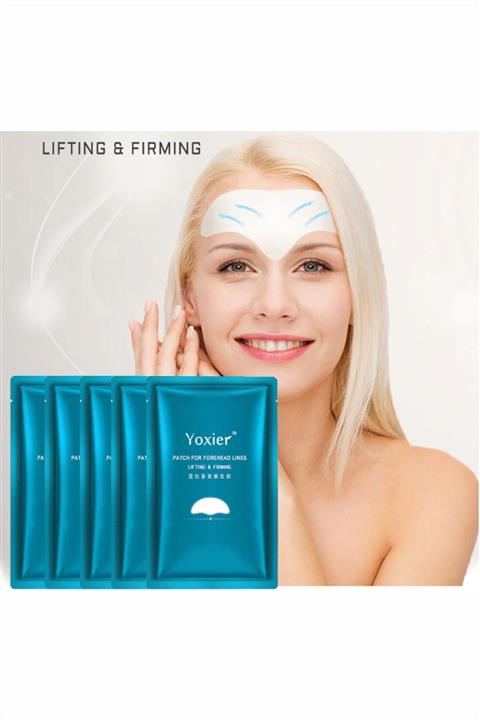 Yoxier 5 Adet Alın Çizgisi Kaldırma, Kırışıklık Jel Maskesi Yaşlanma Karşıtı Yüz Maskesi