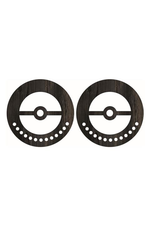 saray lazer Toptan Ahşap Çanta Kulp Model 36 - 15x15 - Rebab - 24 Çift