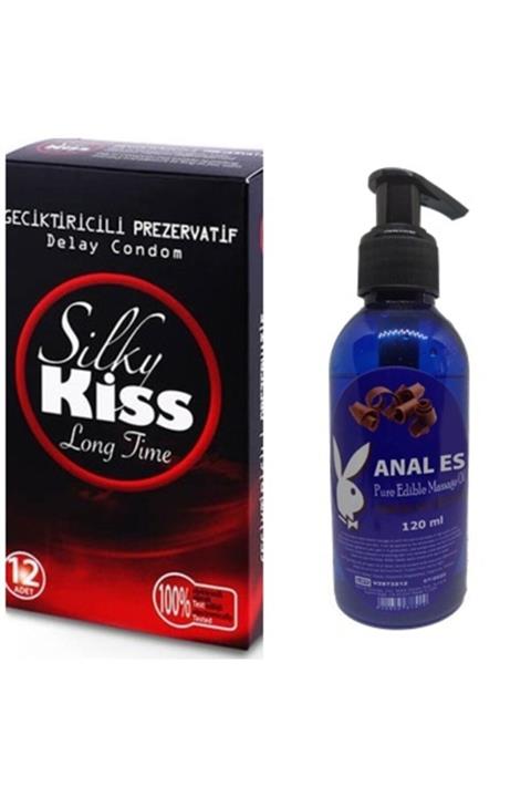 Silky Kiss Prezervatif ve Kayganlaştırıcı Yağ Seti 120 ml