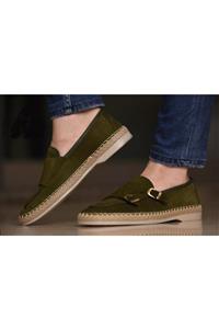 By Onur Ateş Erkek Pissaro Green Suede Espadril