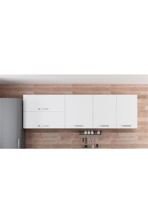 Minar 245 Cm Mutfak Dolabı Beyaz 245-b2-üst Modül