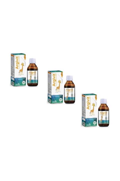 HEKİM İLAÇ Argivit Multivitamin Şurup 3 Adet 150 ml