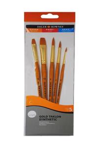 Daler Rowney Simply Gold Taklon Sentetik 5'li Fırça Seti 216920502