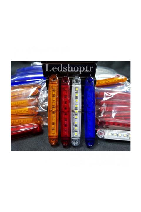 3D Parmak Led Lamba 12-24 Volt Su Geçirmez 10 Adet Turuncu