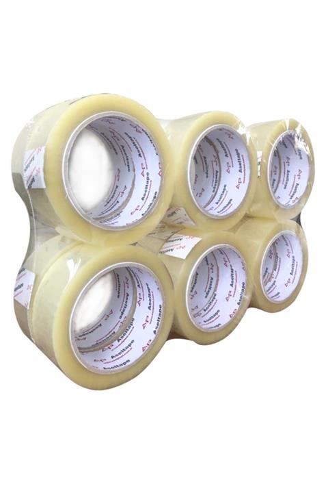 aseltape 36mm*100 Akrilik Koli Bandı 6'lı Paket