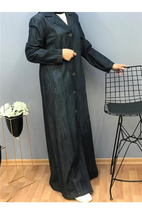 Tuğba Kadın Kot Pardesü