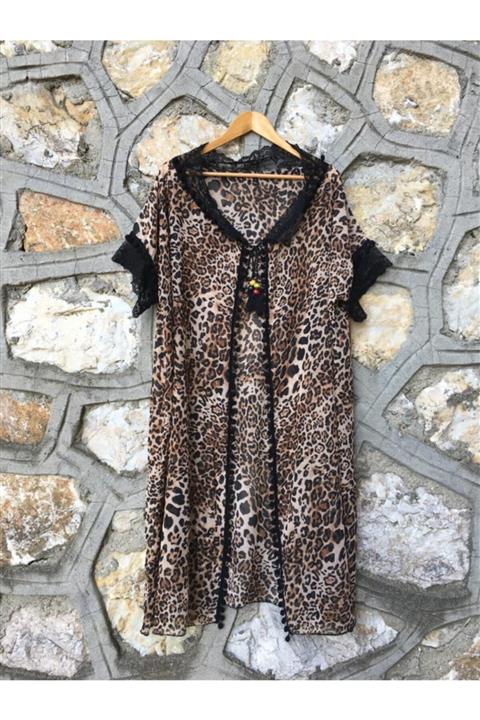 BOHEMFİL Kadın Kahverengi Plaj Elbisesi