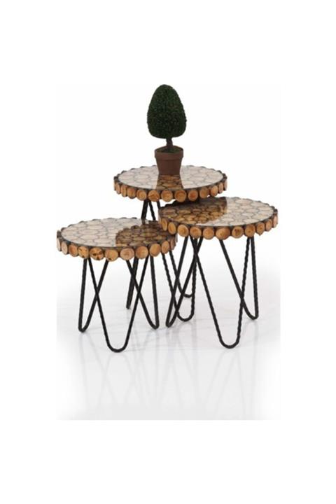 Emc Bilişim Üçlü Zigon Sehpa