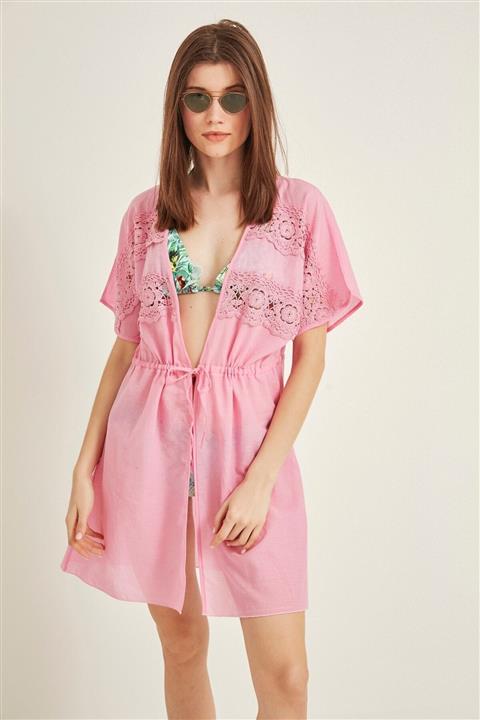 C&City Kadın Pareo Plaj Elbisesi 2007 Pembe