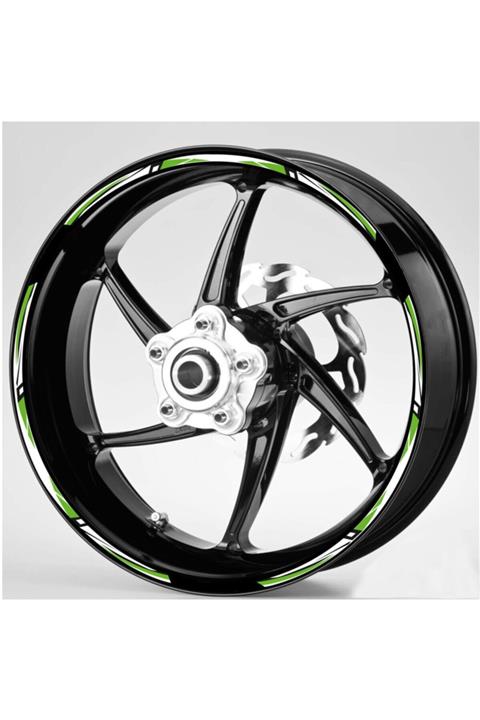 Çınar Extreme Reflektif Yeşil - Beyaz Jant Şeridi Sticker