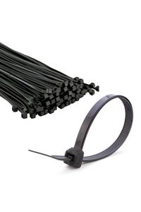 Kupa Siyah Plastik Cırt Kelepçe 4,8x450 mm. - 100 Adet