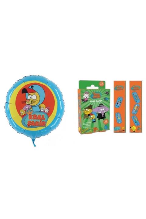 Kiva Kral Şakir Bandı 15'li Folyo Balon Hediyeli (helyun Uyumlu)
