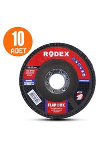 Badem10 Rodex Avuç Içi Taşlama Flap Disk Zımpara 115 Mm 40 Kum (10 Adet)