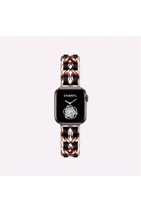 UMD Apple Watch Uyumlu 42-44-45 Mm Şık Metal Örgü Kordon