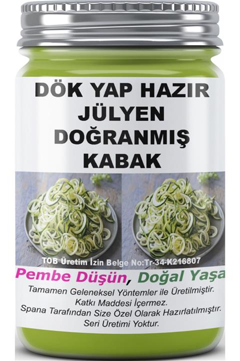 SPANA Dök Yap Hazır Jülyen Doğranmış Kabak Ev Yapımı Katkısız 330gr