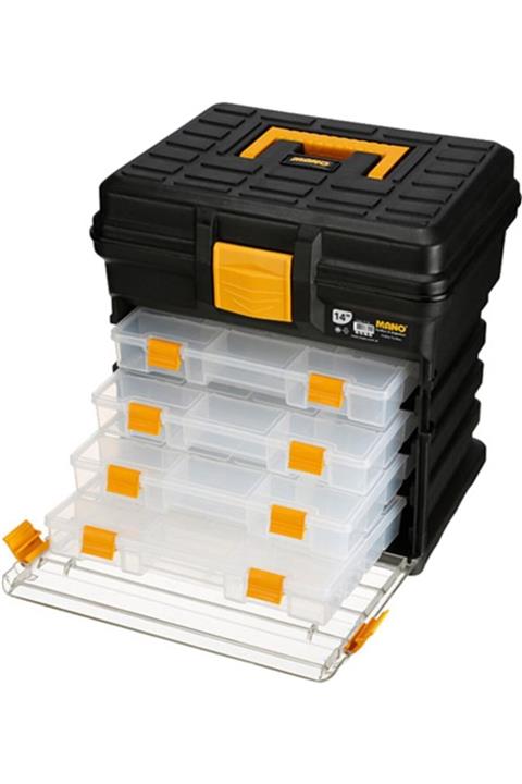 MANO H14 Organizer Çekmeceli Hobi Takım Çantası 14``