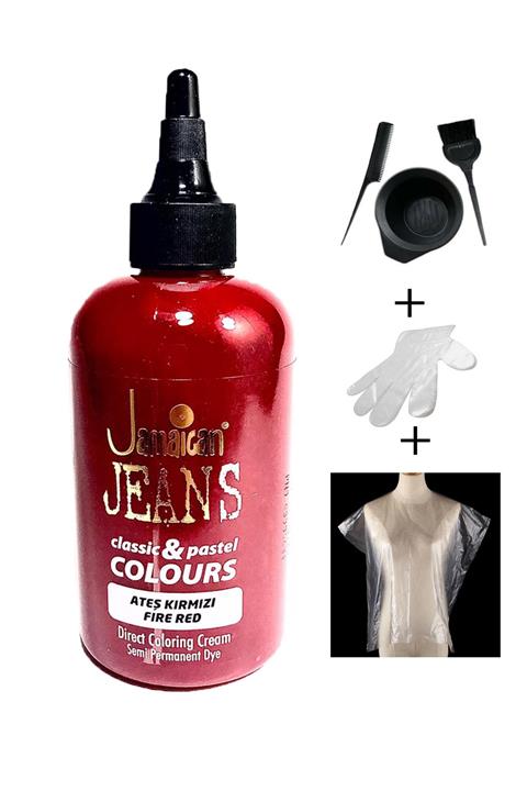 Jamaican Jean's Color Saç Boya Seti Ateş Kırmızı Depa1008