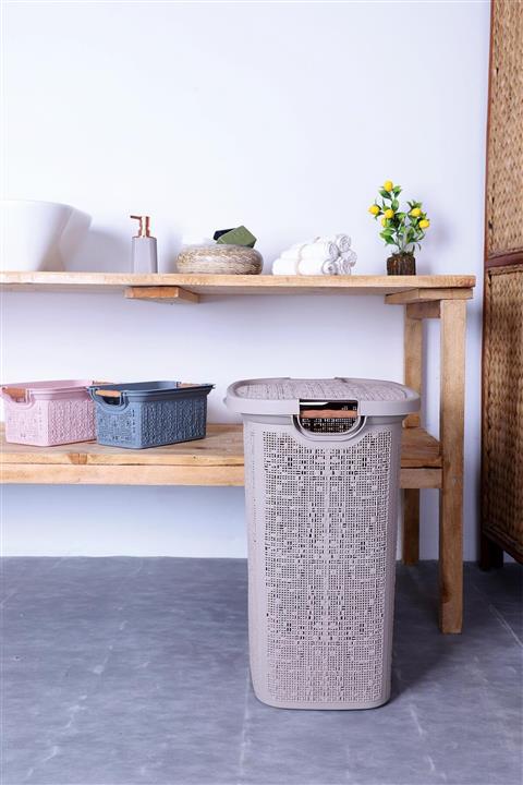 Tuffex Woow Kirli Çamaşır Sepeti-latte