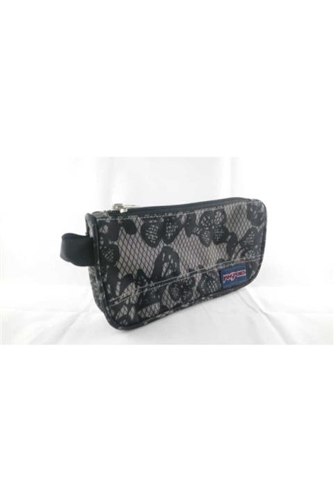 Jansport Kalem Çantası Black Grey Flowers