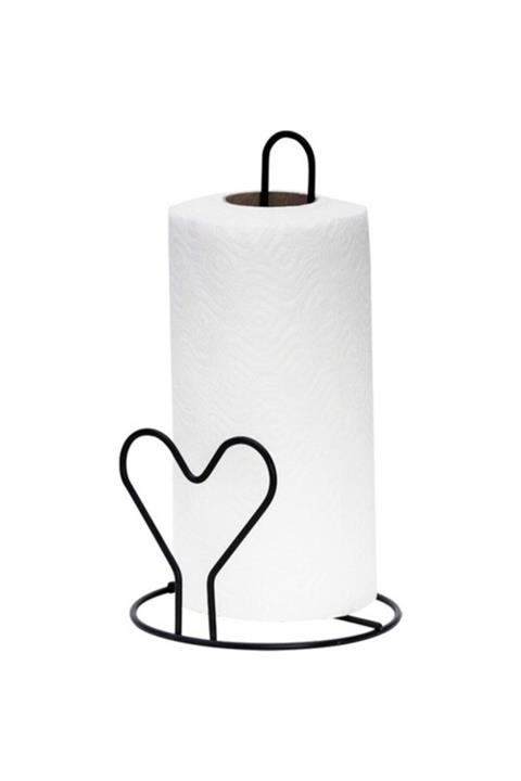 Lalezar Ev Siyah Kalpli Metal Kağıt Havluluk Lzr-615